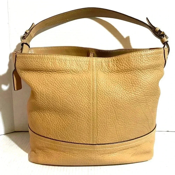 Coach beige leather hobo handbag - Picture 2 of 9